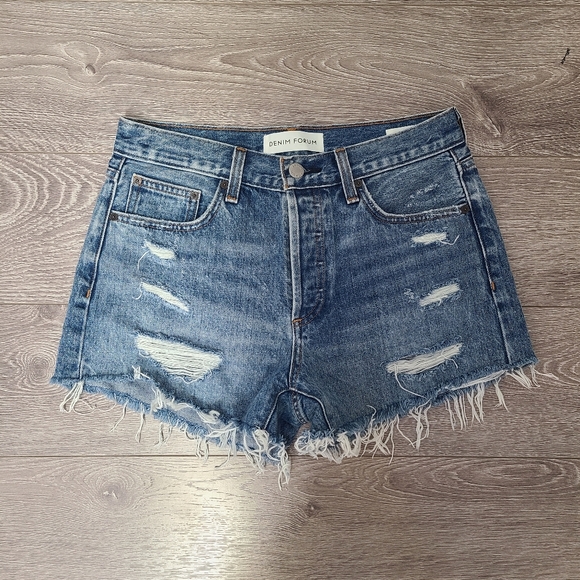 Denim Forum Pants - Denim forum ex boyfriend shorts sz 25